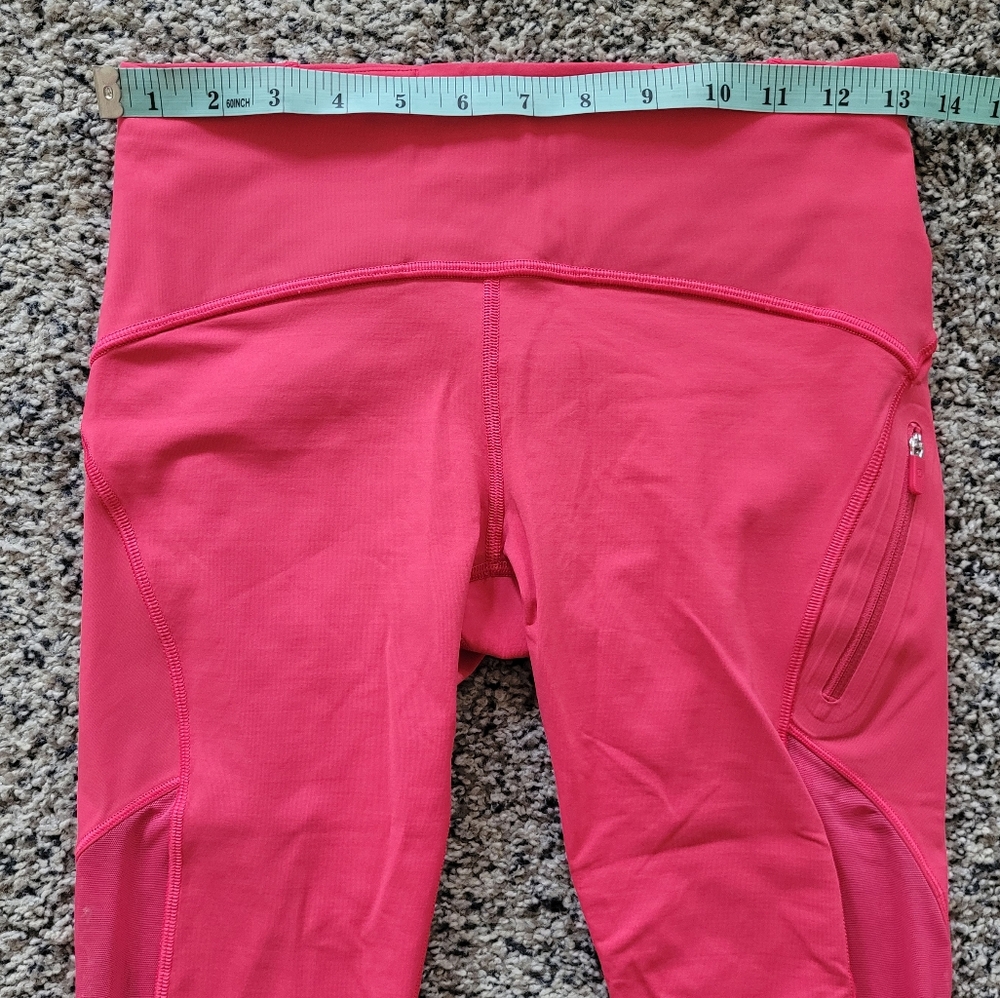 Lululemon Cropped Mesh Panel Leggings - Picture 6 of 8